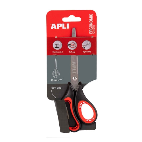 Tesoura Escritório 18cm Apli Ergonomic