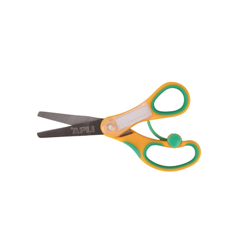 Tesoura Escolar com Nome Apli 13,5cm Amarela