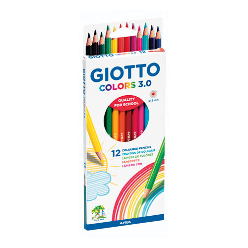 12 Lápis Cor Longos Giotto Colors