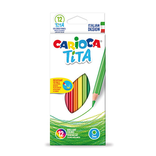 12 Lápis Cor Longos Carioca Tita
