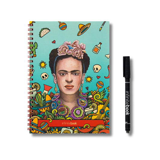 Kit Caderno Infinitebook A5 Frida Kahlo