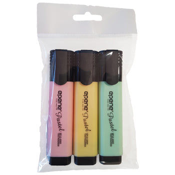 Marcador Fluorescente Epene Pastel Pack 3 Cores