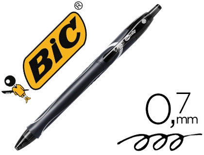 Esferográfica Bic Gelocity Retrátil 0,7mm Preto Cx.12