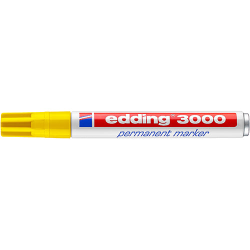 Marcador Permanente Edding 3000 Amarelo