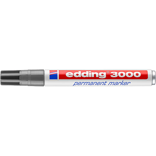 Marcador Permanente Edding 3000 Cinza