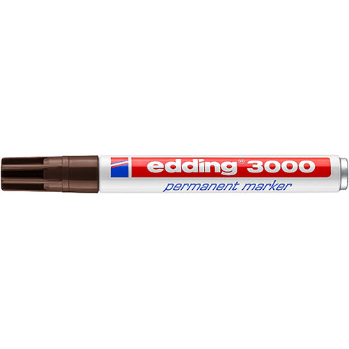Marcador Permanente Edding 3000 Castanho Escuro