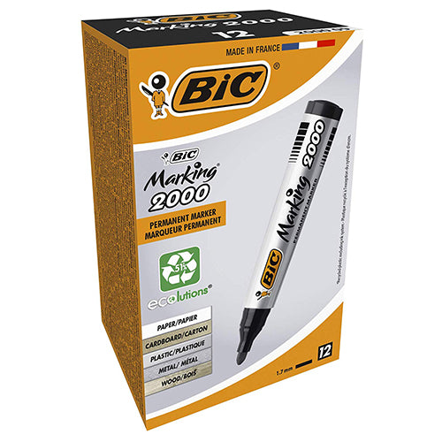 Marcador Permanente Bic Marking 2000 Preto Cx.12