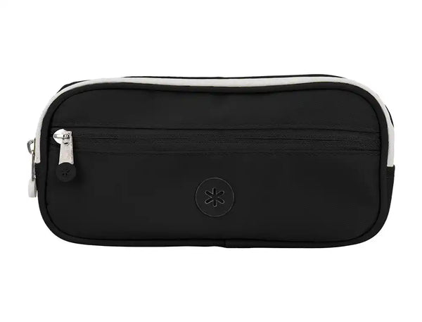 Estojo Escolar Antartik 3 Compartimentos Preto