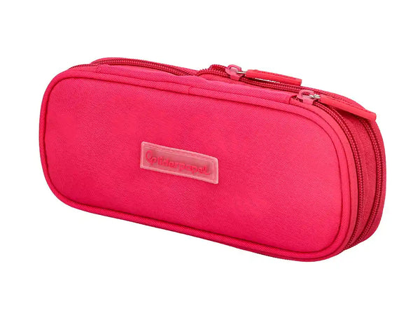 Estojo Escolar Color Pop 2 Fechos Extensível Rosa Fucsia