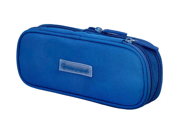 Estojo Escolar Color Pop 2 Fechos Extensível Azul