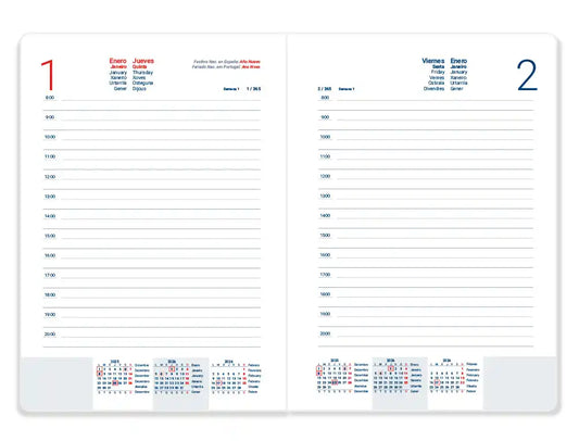 Agenda 2026 Diária Corfu 15x21cm Preta