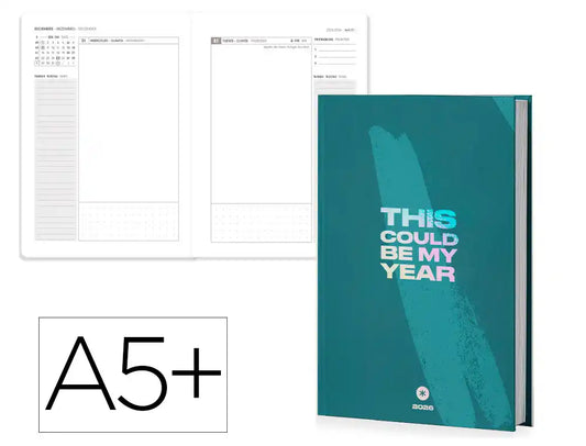 Agenda 2026 Diária Antartik My Year A5+ Verde
