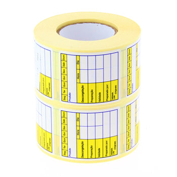 Etiquetas Pré-impressas Congelação 40x45mm 2 Rolos de 500un