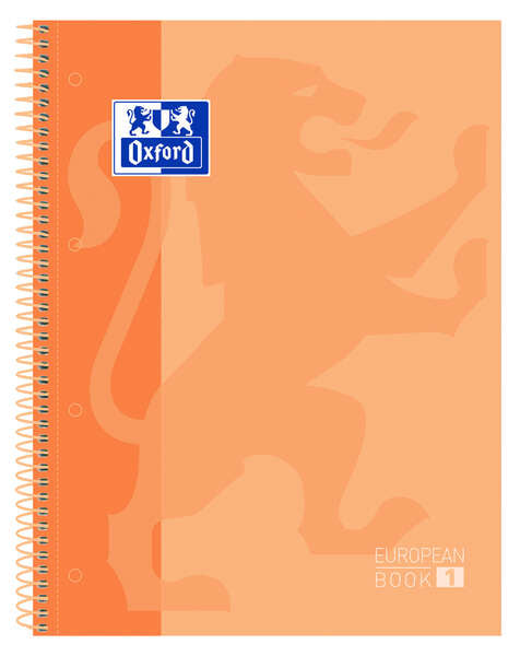 Caderno Espiral A4 Oxford Capa Dura 100430198 80F Q Pêssego