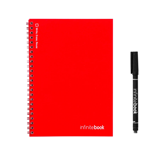 Kit Caderno Infinitebook A5 Vermelho