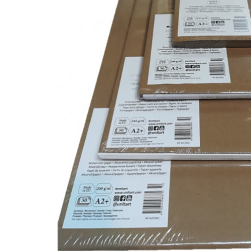 Folha Papel Desenho Smlt Aguarela A2 260gr Branco