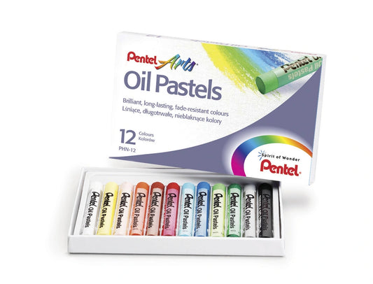 Pastel Óleo Pentel Arts 12 Cores