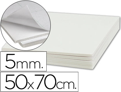 Placa K-Line 5mm Adesivo 50X70cm Branco Pack.10un