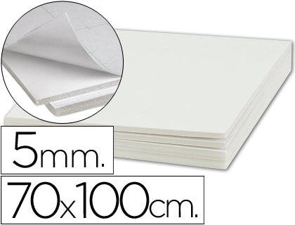 Placa K-Line 5mm Adesivo 70X100cm Branco Pack.10un