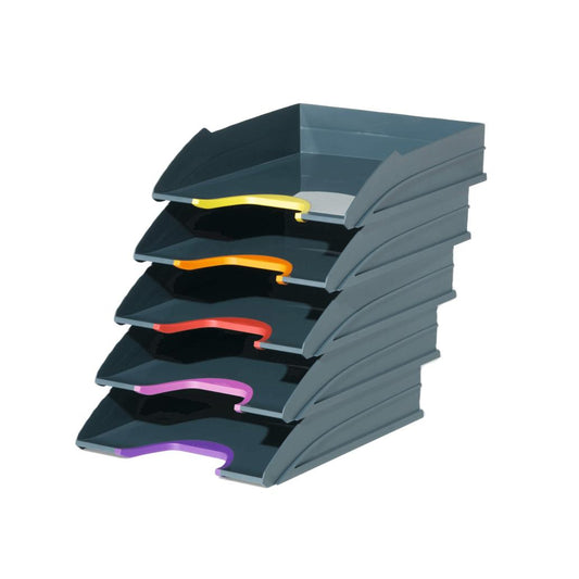 Tabuleiro Secretária Opaco Antracite/Cinza Durable 5un