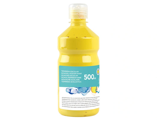 Guache Escolar 0,5L Amarelo Primário