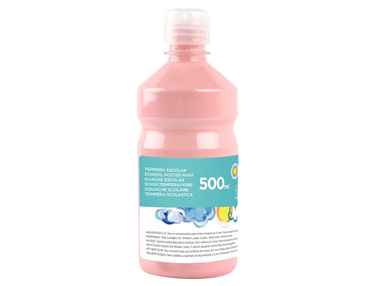 Guache Escolar 0,5L Rosa