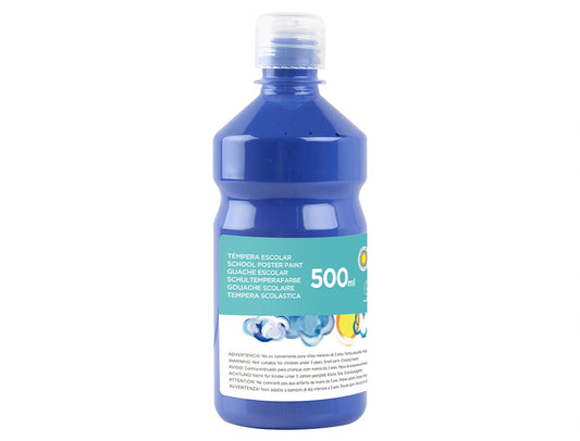 Guache Escolar 0,5L Azul Marinho