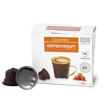 Café Cápsulas p/ Dolce Gusto CoffeeTherapy Caramelo 3X10un