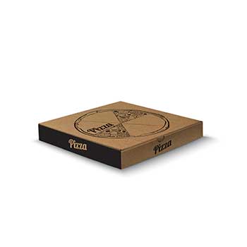 Caixa Pizza Cartão Kraft 240x240x38mm 100un