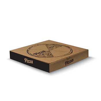 Caixa Pizza Cartão Kraft 330x330x38mm 100un