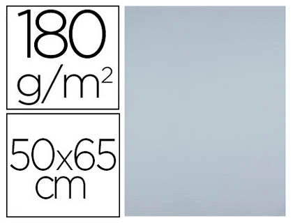 Cartolina 50X65mm 180gr Cinza Pack 25uni