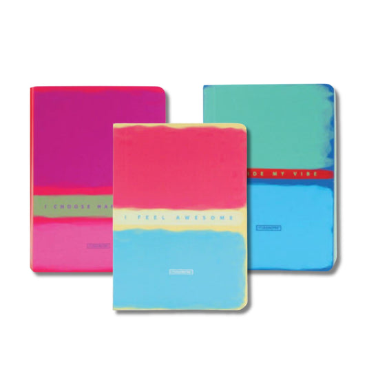 Pack 3 Notebooks A6 Make Notes Color