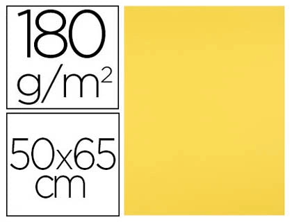 Cartolina 50X65mm 180gr Amarelo Limão 25uni