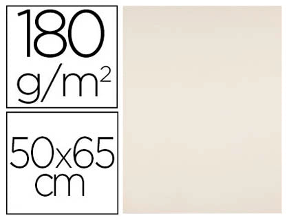 Cartolina 50X65mm 180gr Creme Pack 25uni