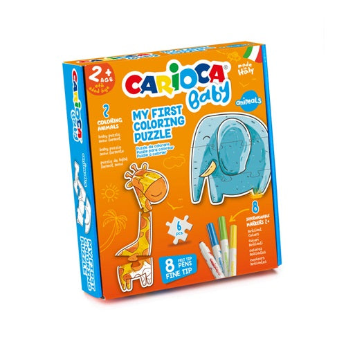 Kit Carioca Baby Puzzle Para Colorir - Animais