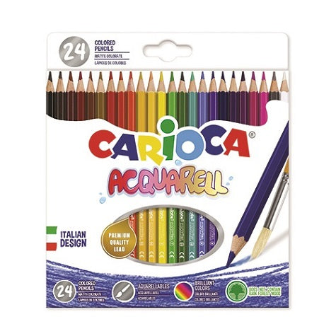 Lápis Cor Longos Aguarela Carioca Cx.24