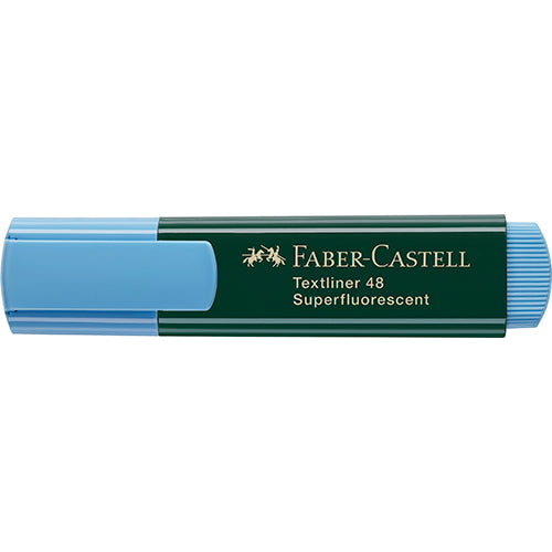 Marcador Fluorescente Faber-Castell 1548 Azul Pack 10un