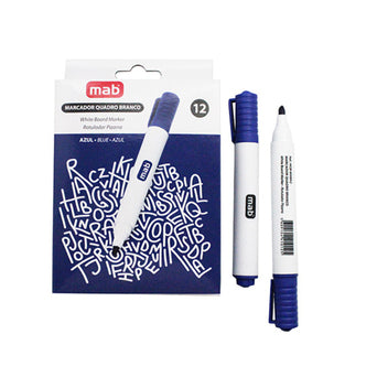 Marcador Quadro Branco MAB Azul Fly Pen
