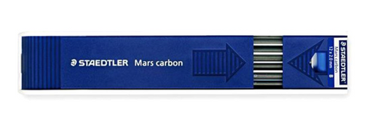 Minas 2mm B Mars Carbon Staedtler - Pack12