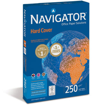 Papel 250gr Fotocopia A4 Navigator Hard Cover 1x125 Folhas