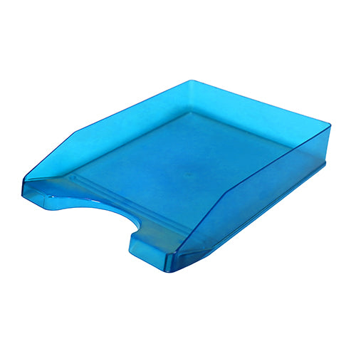Tabuleiro plástico translúcido azul