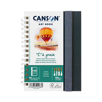 Caderno Canson Artbook C à Grain A5 180gr 100 Folhas