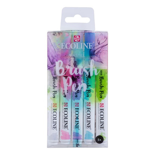 Marcadores Ecoline Brush Pen Talens Pastel 11509901