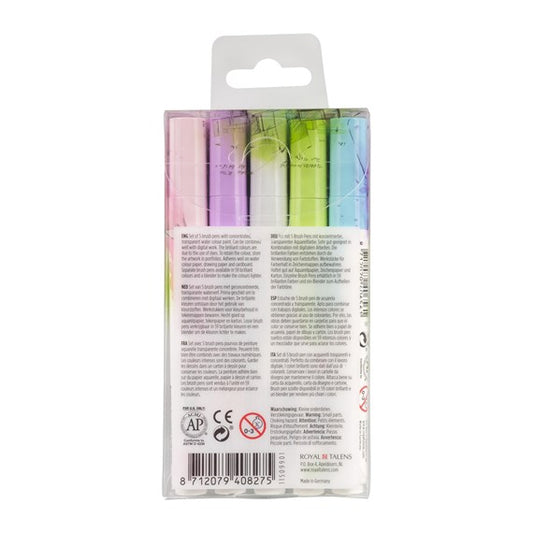 Marcadores Ecoline Brush Pen Talens Pastel 11509901