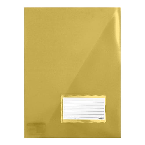 Bolsa Arquivo A4 com Diagonal Visor Amarelo