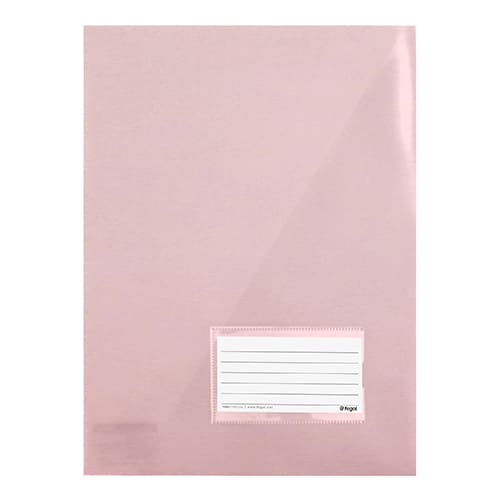 Bolsa Arquivo A4 com Diagonal Visor Rosa