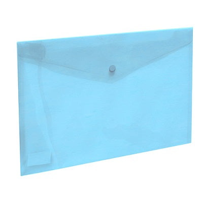Bolsa Tipo Envelope A4 Com Mola Turquesa Translúcido