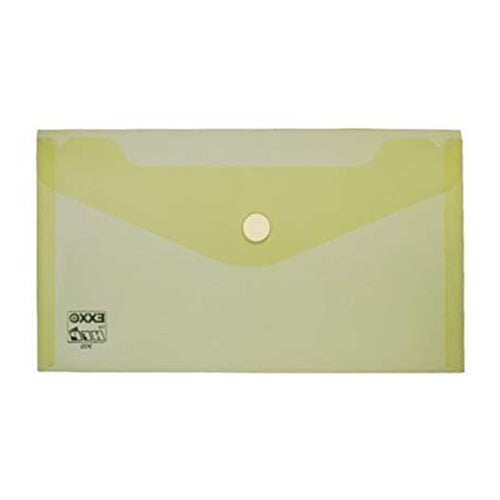 Bolsa Tipo Envelope DL Com Velcro Amarelo