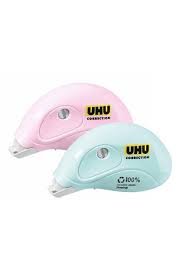 Corretor Fita Mini Roller UHU 5mmx6m Sortido Pastel