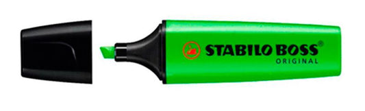 Marcador Stabillo Boss Fluorescente Verde 70/33